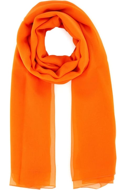 Scarves & Wraps for Women Alberta Ferretti Orange Silk Scarf