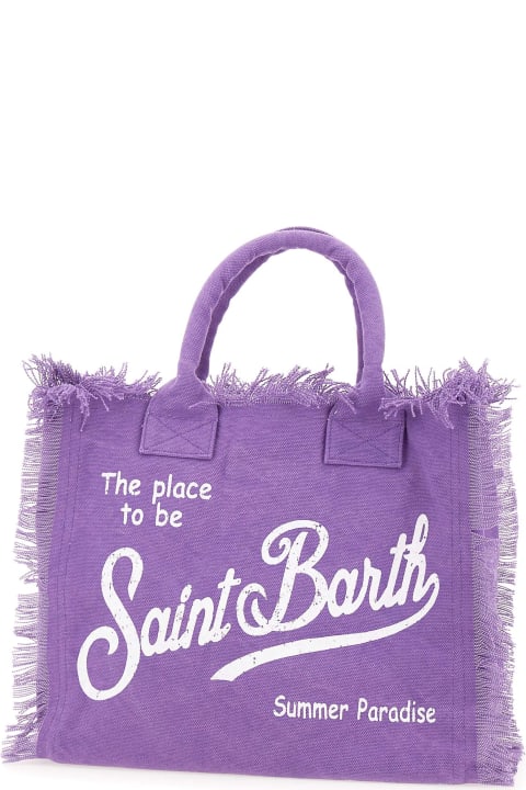 Totes for Women MC2 Saint Barth "vanity" Cotton Canvas Bag