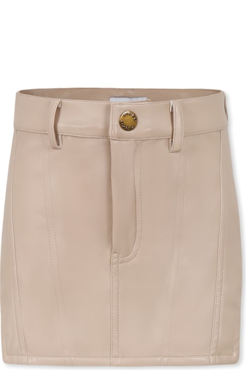 Homeware Pinko Pink Skirt For Girl With Logo