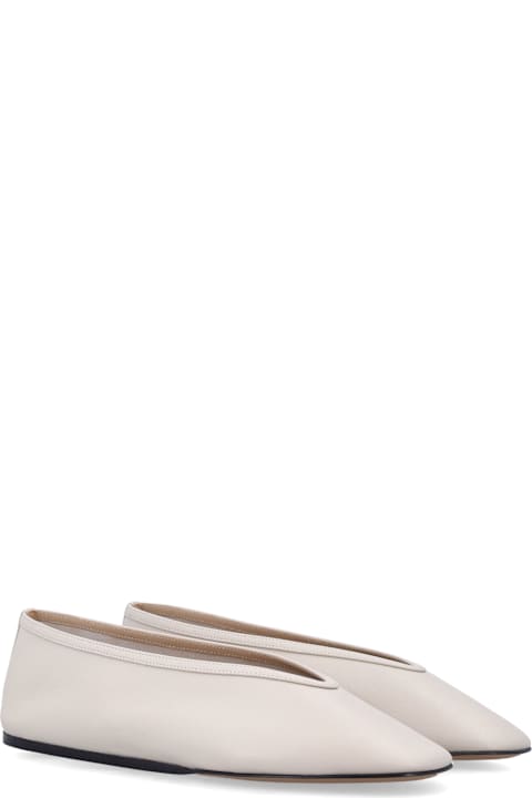 Le Monde Beryl Le Monde Béryl Luna Ecru Leather Slipper