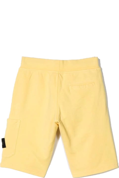Yellow Cotton Shorts