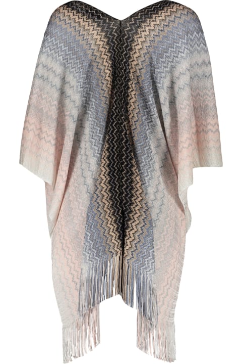 Missoni Swimwear for Women Missoni Asymmetric Wool Cape