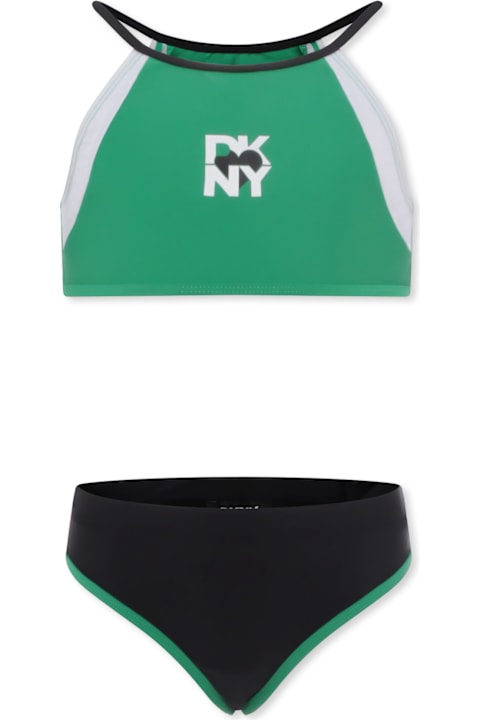 DKNY for Women DKNY Green Bikini For Girl With Logo