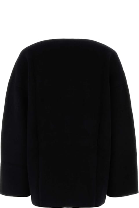 Coats & Jackets for Women Jil Sander Black Wool Blend Oversize Sweater