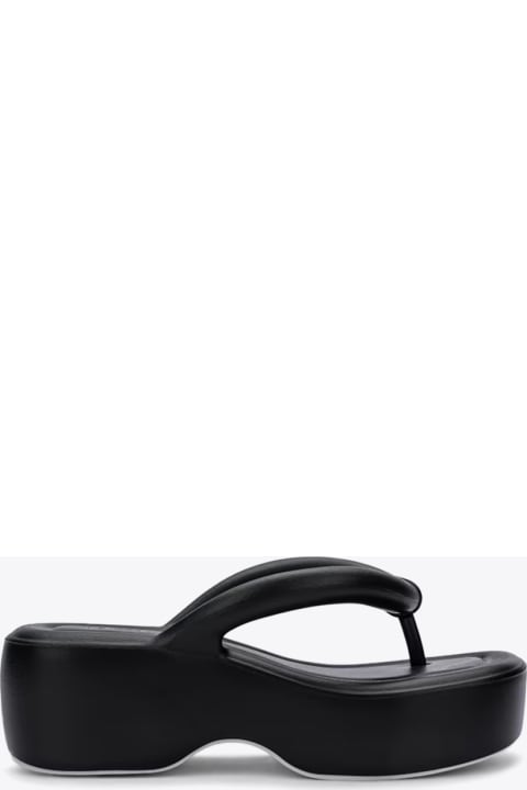 Melissa Free Platform Ad Black rubber platform flip-flop - Free