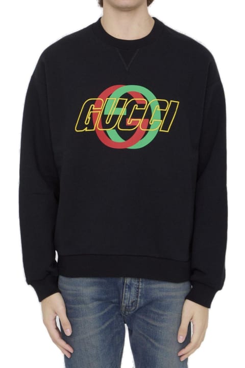 Gucci for Men Gucci Logo Printed Crewneck Sweatshirt