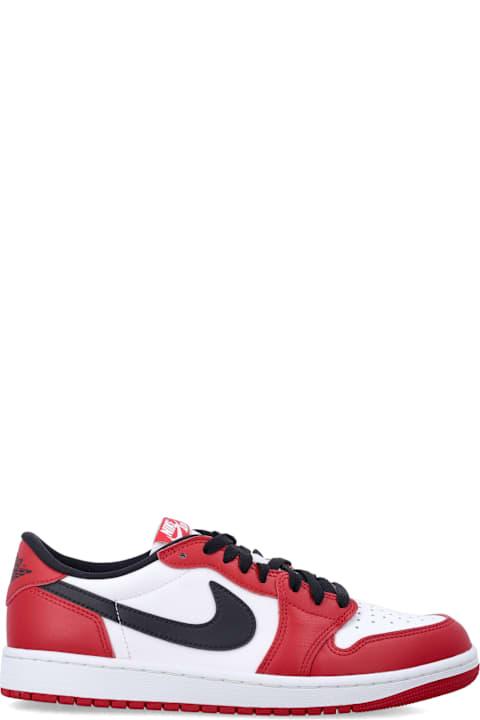 Nike Air Jordan 1 Low Og Chicago Leather Sneakers