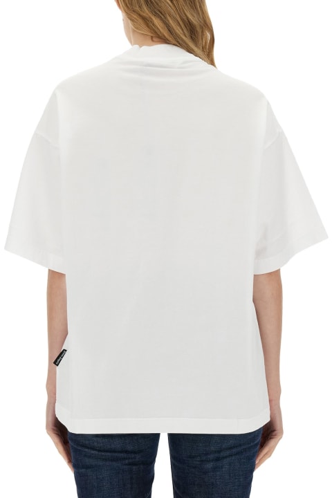 أدوات منزلية Palm Angels Oversized T-shirt With Graphic Print