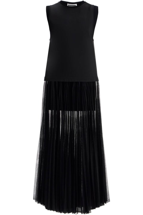 Jil Sander for Women Jil Sander Layered Dress With Pleated Skirt