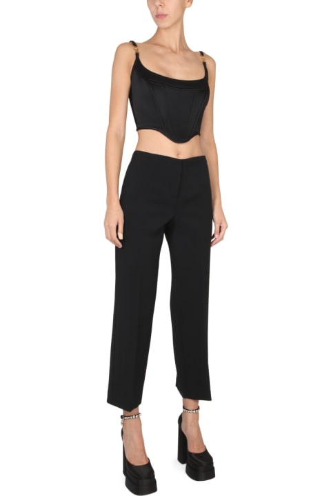 Versace Pants & Shorts for Women Versace Pantaloni In Natté