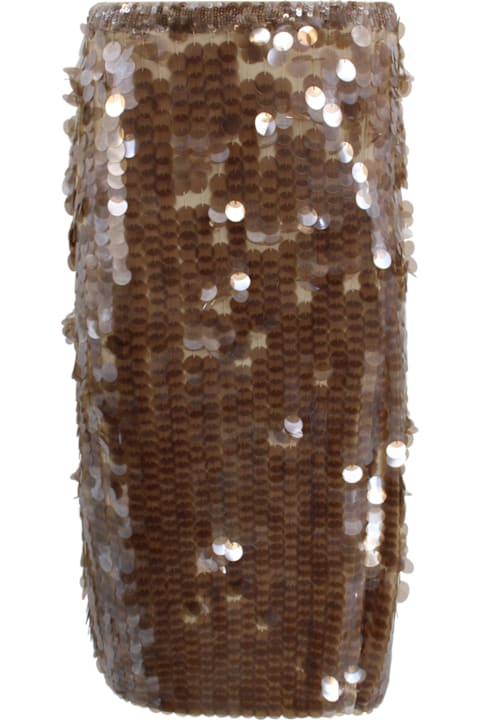 Parosh for Men Parosh Sequin Skirt With Slit