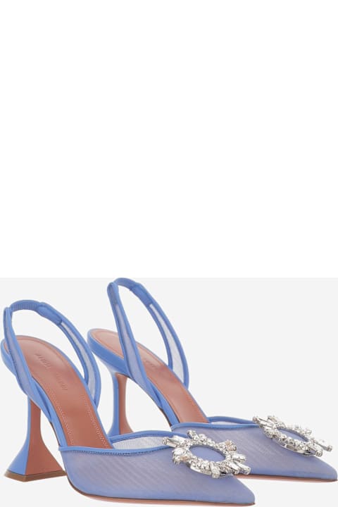 Amina Muaddi Begum Mesh Slingbacks