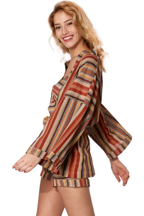 Homeware MC2 Saint Barth Navajo Style Knitted Kimono