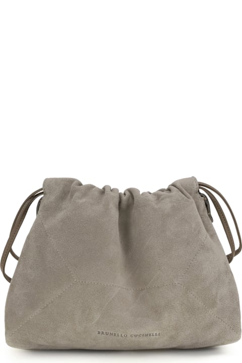 Homeware Brunello Cucinelli Suede Pouch Bag