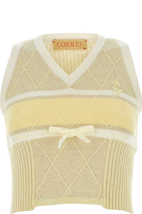 ウィメンズ新着アイテム Cormio Embroidered Wool Blend Mary Vest