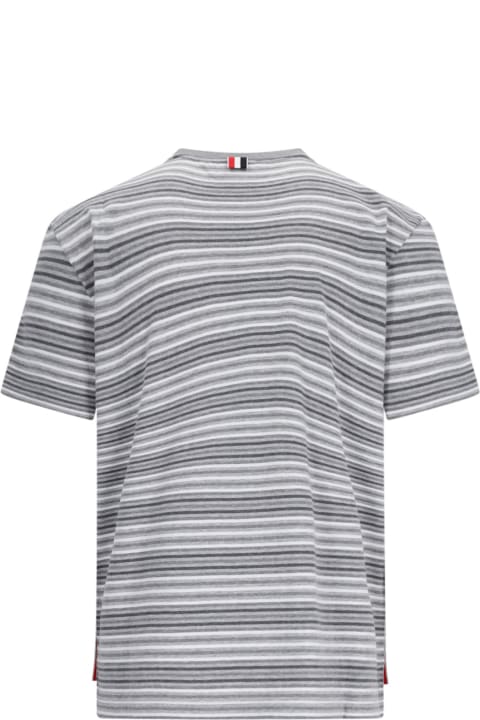 Thom Browne Topwear for Women Thom Browne Striped Cotton T-shirt