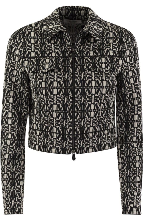Max Mara Coats & Jackets for Women Max Mara All-over Patterned Zip-up Jacket