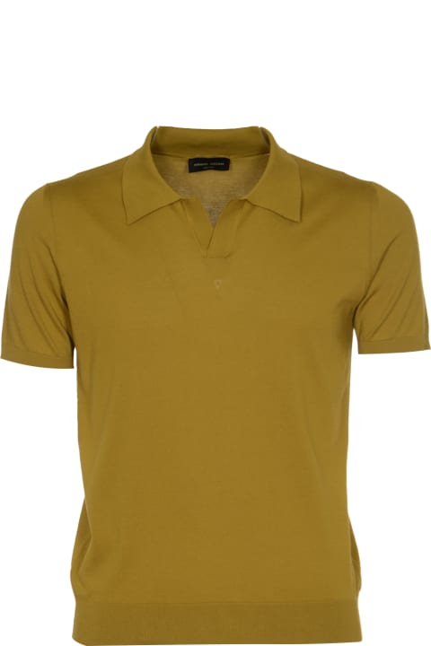 Roberto Collina Clothing for Men Roberto Collina Plain Ribbed Polo Shirt
