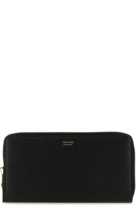Tom Ford Wallets for Women Tom Ford Black Leather Document Case