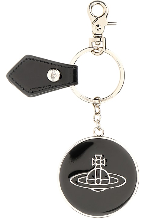 سلاسل مفاتيح لـ السيدات Vivienne Westwood Silver Metal Orb Key Ring
