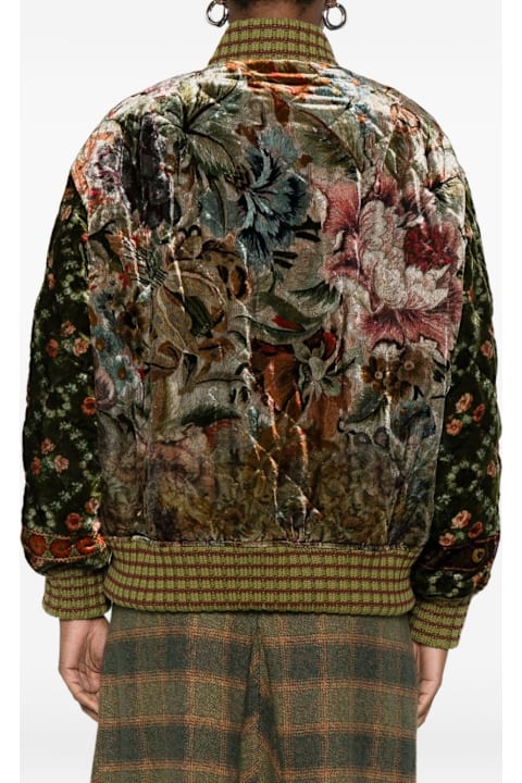 Pierre-Louis Mascia for Men Pierre-Louis Mascia Printed Silk Blend Bomber Jacket