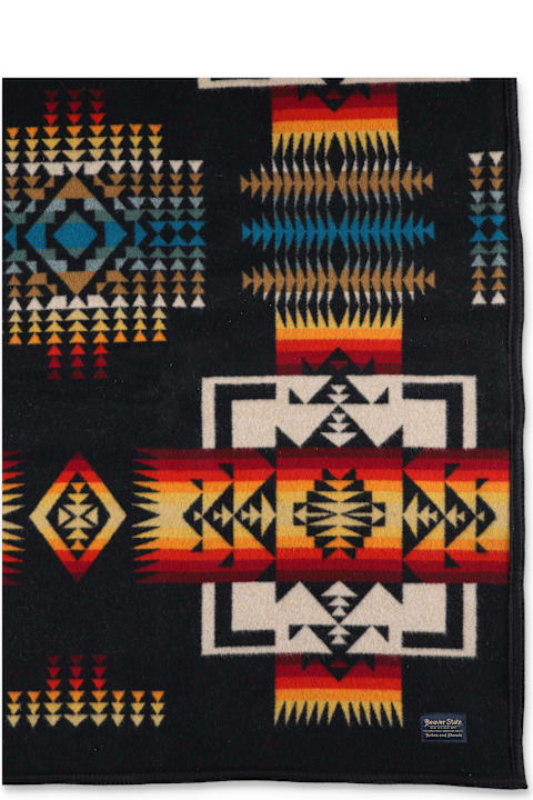 Pendleton for Women Pendleton Chief Joseph Wool Blend Black Blanket