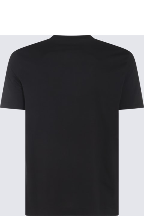 Cruciani Topwear for Men Cruciani Black Cotton Blend T-shirt