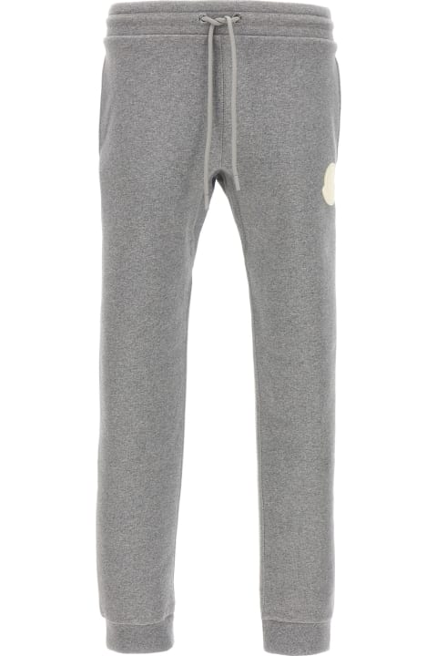 Moncler Fleeces & Tracksuits for Men Moncler Grey Slim Fit Joggers With Logo Patch