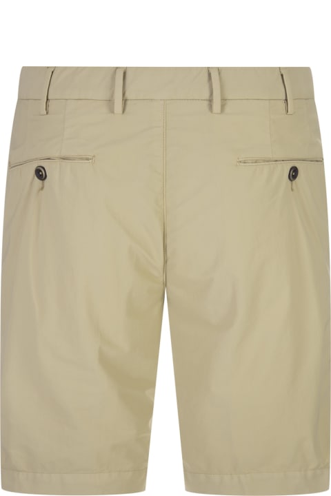 PT Bermuda Pants for Men PT Bermuda Green Stretch Cotton Shorts