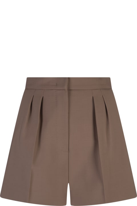 Max Mara Clothing for Women Max Mara Hazelnut Giugno Shorts