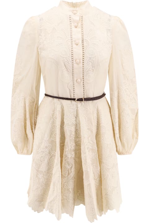 Zimmermann Dresses for Women Zimmermann Ottie Embroidered Mini Dress