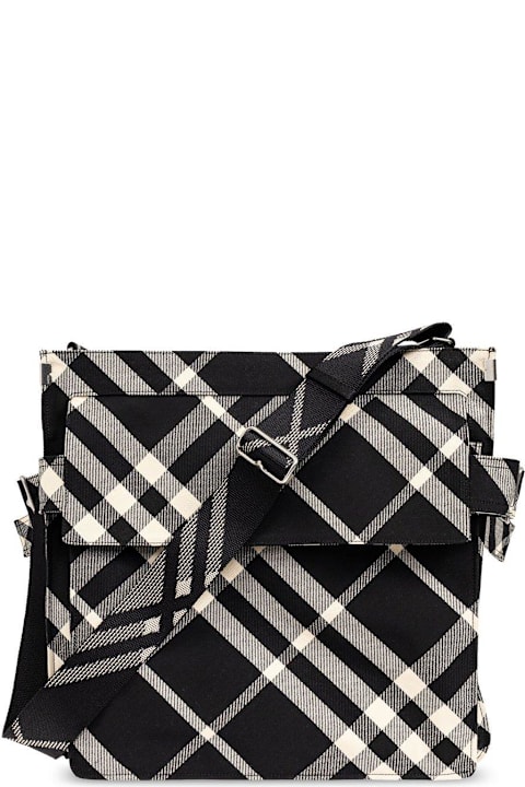 Burberry Totes for Men Burberry Medium Checked Trench Tote Bag