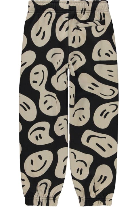 Bottoms for Girls Molo Adan Smiley-face Printed Straight-leg Track Pants