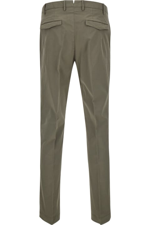 PT01 Clothing for Men PT01 Sartorial Slim Fit Grey Trousers In Cotton Blend Man