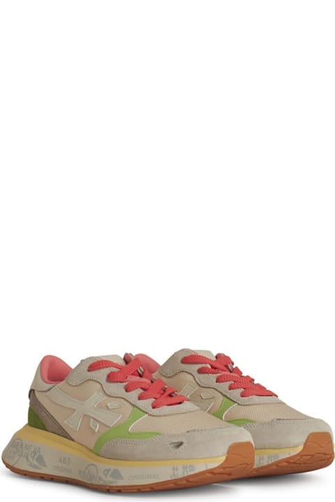 Premiata for Women Premiata 'lauryn' Multicolor Leather Blend Sneakers