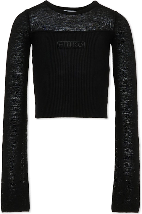 Homeware Pinko Black Top For Girl With Logo