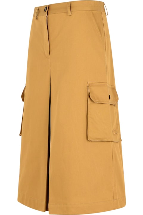 Maison Kitsuné Skirts for Women Maison Kitsuné 'utility' Beige Cotton Skirt