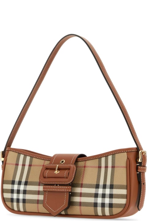 Homeware Burberry Printed Canvas Sling Shoulder Bag
