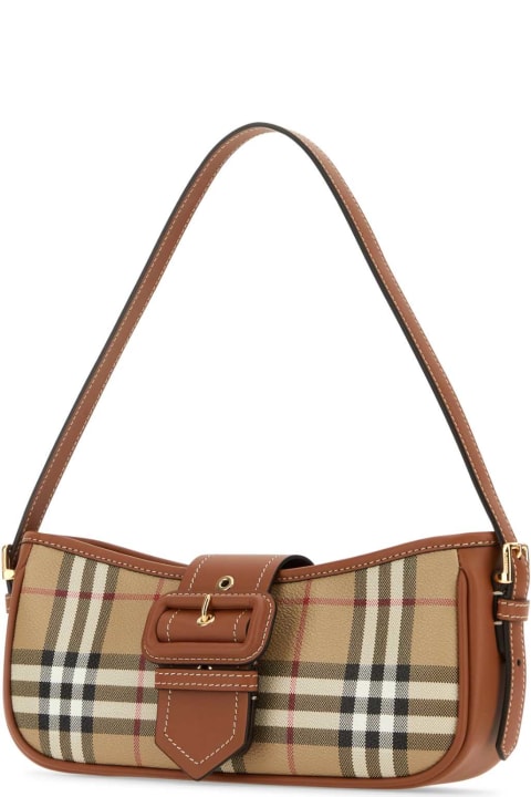 Burberry Totes for Men Burberry Printed Canvas Sling Shoulder Bag