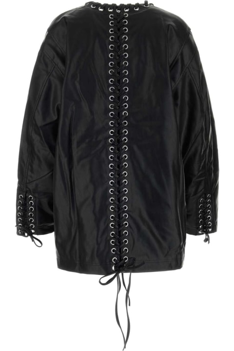 Rotate by Birger Christensen Sweaters for Women Rotate by Birger Christensen Black Synthetic Leather Jacket