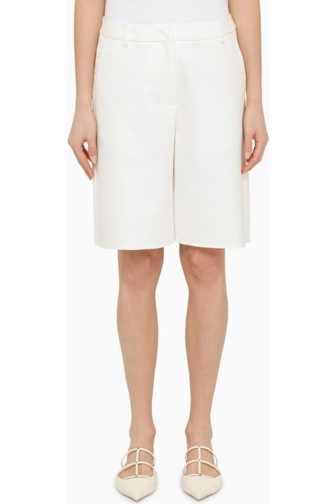 Fashion for Women Valentino White Cotton Bermuda Shorts