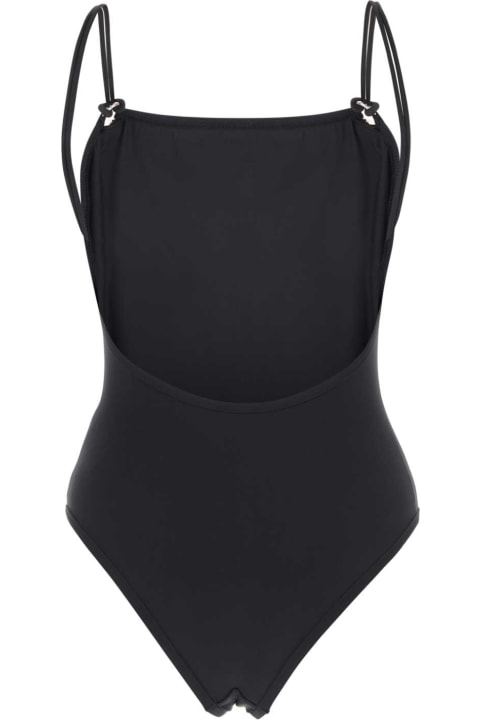 Swimwear for Women Bottega Veneta Black Stretch Nylon Drop Swimsuit