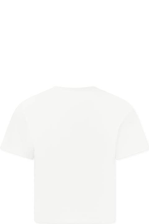 Calvin Klein T-Shirts & Polo Shirts for Girls Calvin Klein White T-shirt For Girl With Logo