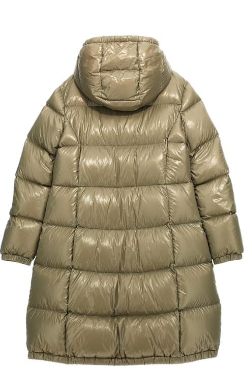 ملابس علوية لـ بنات Moncler 'bellevue' Long Down Jacket