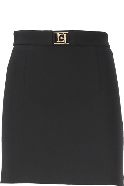 Elisabetta Franchi for Women Elisabetta Franchi Logo Plaque Mini Skirt