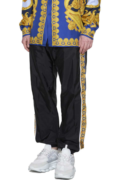 Versace Fleeces & Tracksuits for Men Versace Track-pants With Contrasting Side Stripes