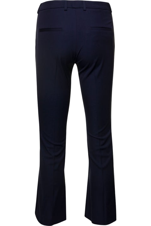 PT01 Clothing for Women PT01 Blue Cropped Flared Jaine Pants In Viscose Woman