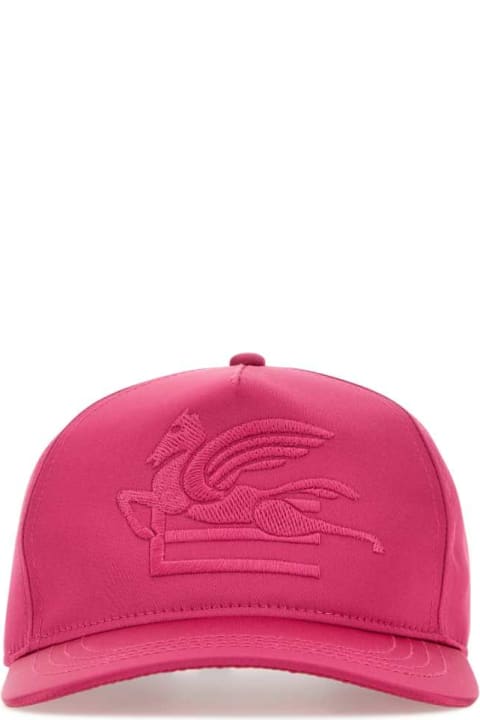 Accessories Sale for Women Etro Fuchsia Satin Baseball Cap