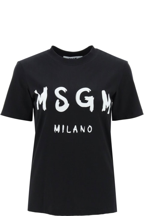 Fashion for Women MSGM T-shirt With Brushed Logo