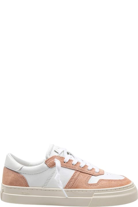 D.A.T.E. Shoes for Women D.A.T.E. Sneakers Studio Bicolor In Leather Color White/pink